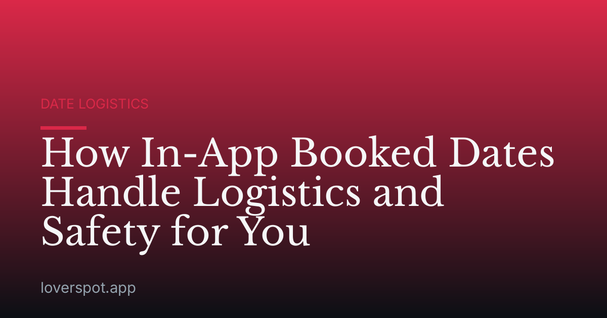 How In-App Booked Dates Handle Logistics and Safety for You