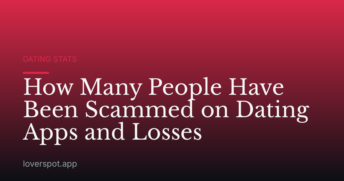 How Many People Have Been Scammed on Dating Apps and Losses