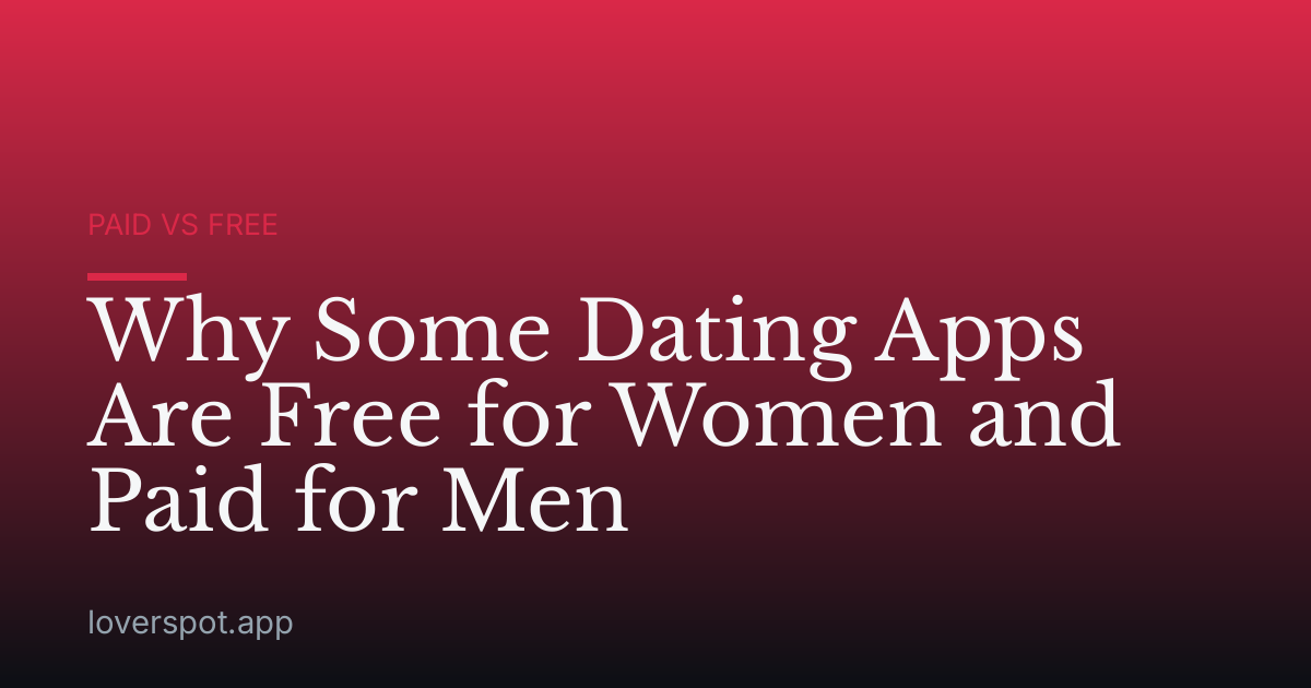 Why Some Dating Apps Are Free for Women and Paid for Men