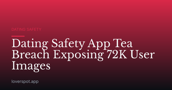 Dating Safety App Tea Breach Exposing 72K User Images