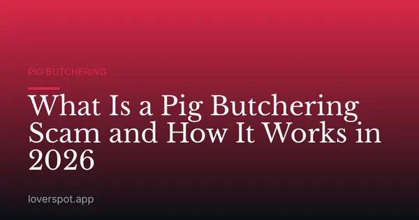 What Is a Pig Butchering Scam and How It Works in 2026