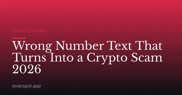 Wrong Number Text That Turns Into a Crypto Scam 2026
