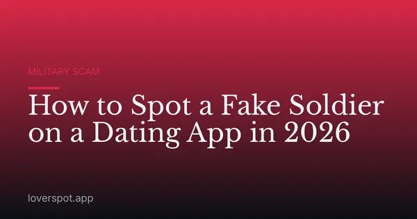 How to Spot a Fake Soldier on a Dating App in 2026