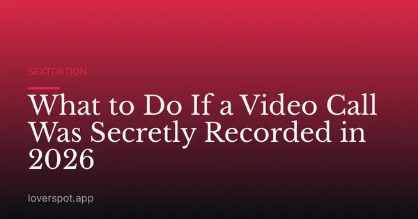 What to Do If a Video Call Was Secretly Recorded in 2026