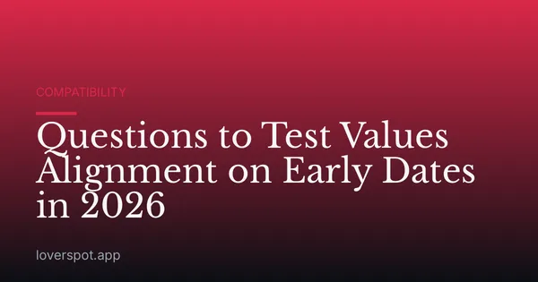 Questions to Test Values Alignment on Early Dates in 2026