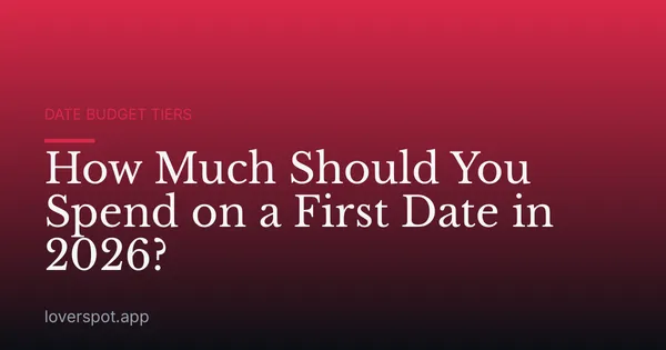 How Much Should You Spend on a First Date in 2026?