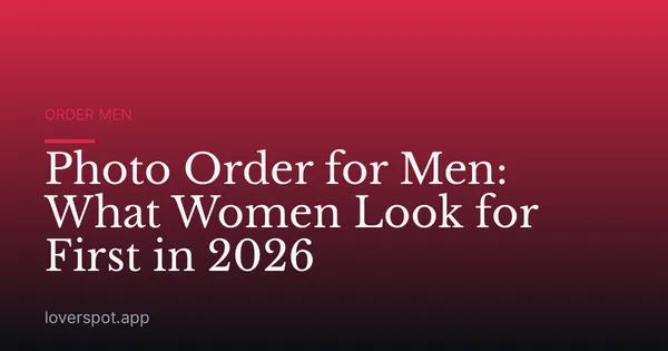 Photo Order for Men: What Women Look for First in 2026