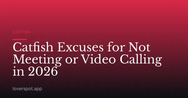 Catfish Excuses for Not Meeting or Video Calling in 2026