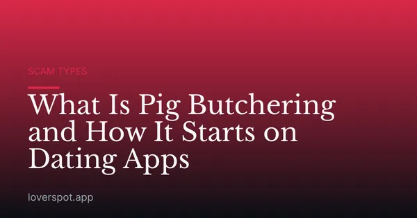 What Is Pig Butchering and How It Starts on Dating Apps