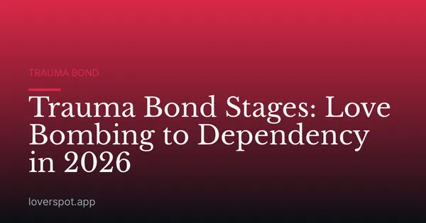 Trauma Bond Stages: Love Bombing to Dependency in 2026