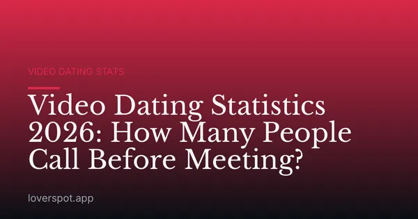 Video Dating Statistics 2026: How Many People Call Before Meeting?