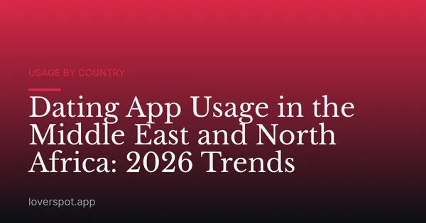Dating App Usage in the Middle East and North Africa: 2026 Trends
