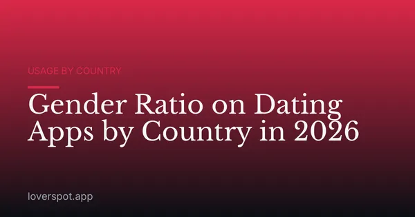 Gender Ratio on Dating Apps by Country in 2026