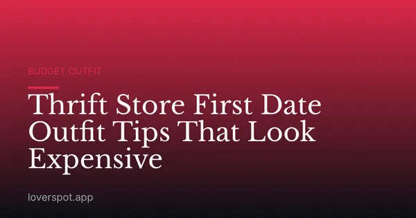 Thrift Store First Date Outfit Tips That Look Expensive