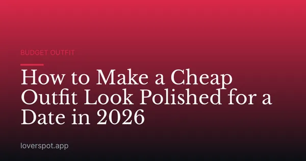 How to Make a Cheap Outfit Look Polished for a Date in 2026