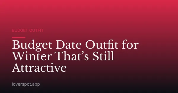Budget Date Outfit for Winter That’s Still Attractive