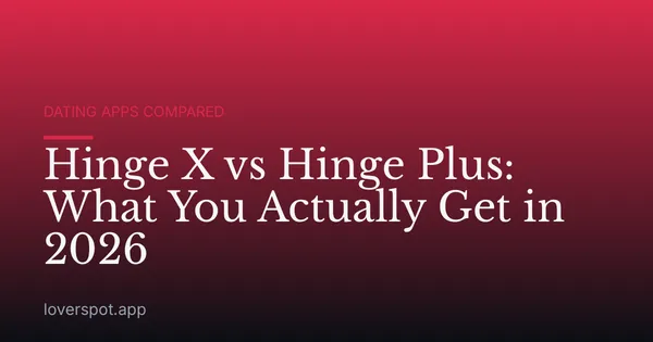 Hinge X vs Hinge Plus: What You Actually Get in 2026