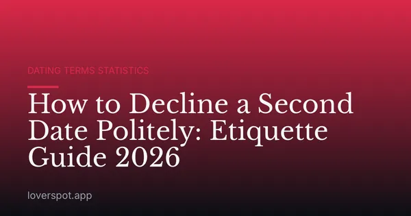 How to Decline a Second Date Politely: Etiquette Guide 2026