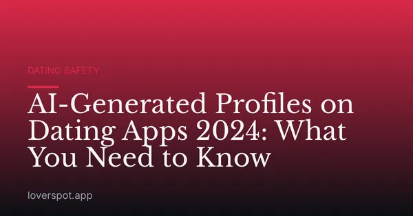 AI-Generated Profiles on Dating Apps 2024: What You Need to Know