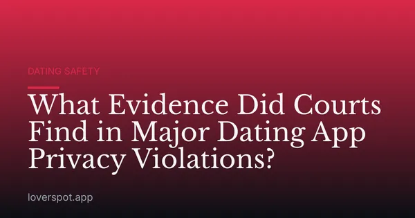 What Evidence Did Courts Find in Major Dating App Privacy Violations?