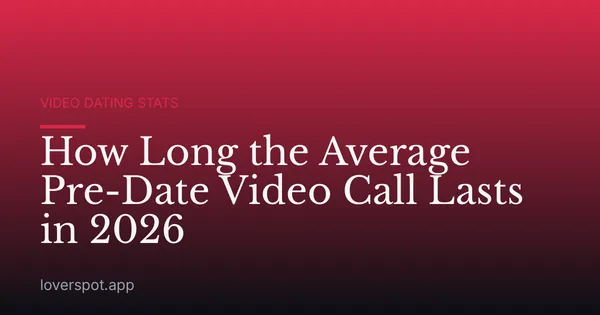 How Long the Average Pre-Date Video Call Lasts in 2026