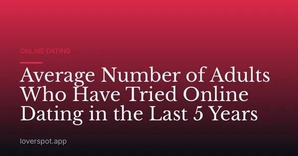 Average Number of Adults Who Have Tried Online Dating in the Last 5 Years