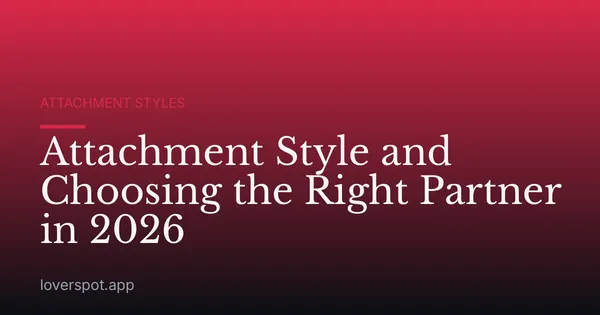 Attachment Style and Choosing the Right Partner in 2026
