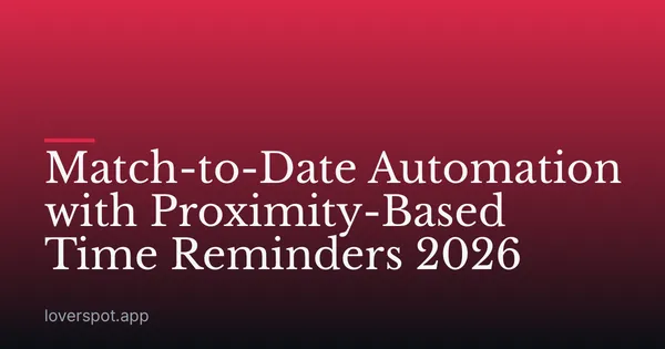 Match-to-Date Automation with Proximity-Based Time Reminders 2026
