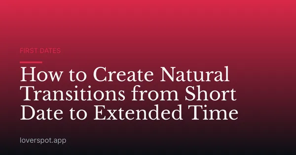 How to Create Natural Transitions from Short Date to Extended Time