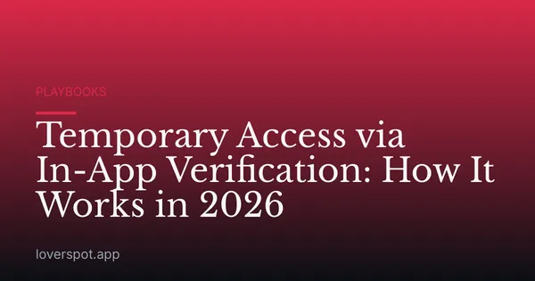 Temporary Access via In-App Verification: How It Works in 2026