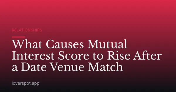 What Causes Mutual Interest Score to Rise After a Date Venue Match