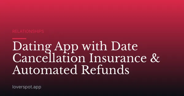 Dating App with Date Cancellation Insurance & Automated Refunds