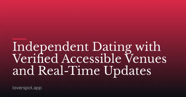 Independent Dating with Verified Accessible Venues and Real-Time Updates