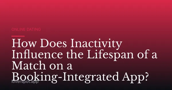 How Does Inactivity Influence the Lifespan of a Match on a Booking-Integrated App?