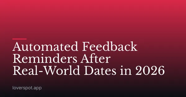 Automated Feedback Reminders After Real-World Dates in 2026