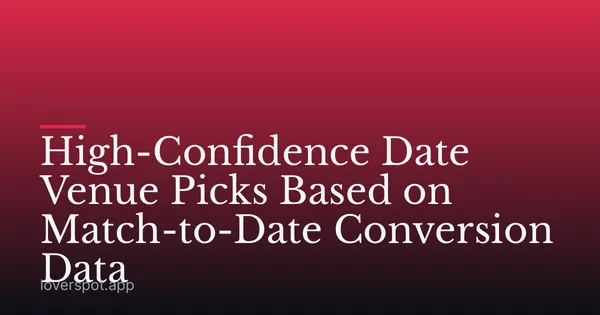 High-Confidence Date Venue Picks Based on Match-to-Date Conversion Data
