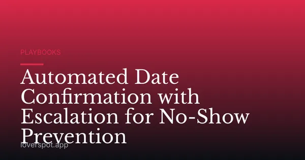 Automated Date Confirmation with Escalation for No-Show Prevention