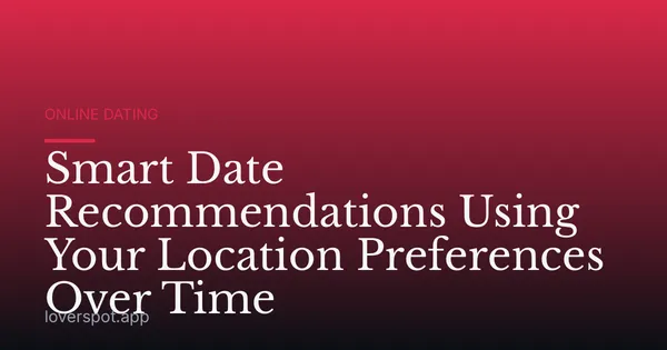 Smart Date Recommendations Using Your Location Preferences Over Time