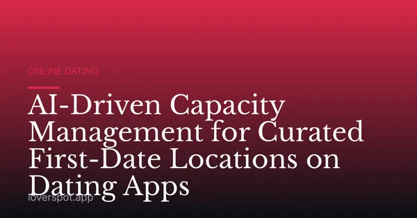 AI-Driven Capacity Management for Curated First-Date Locations on Dating Apps