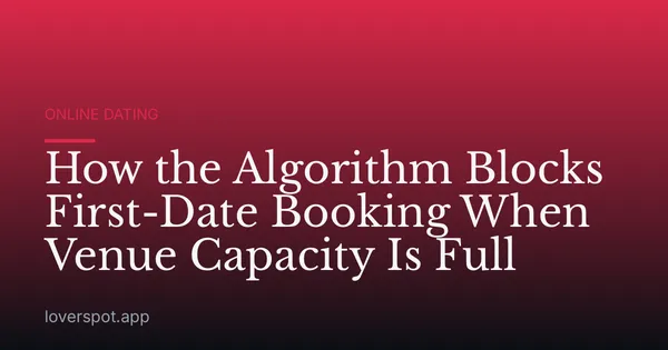 How the Algorithm Blocks First-Date Booking When Venue Capacity Is Full
