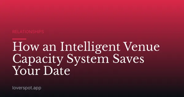 How an Intelligent Venue Capacity System Saves Your Date