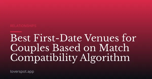Best First-Date Venues for Couples Based on Match Compatibility Algorithm