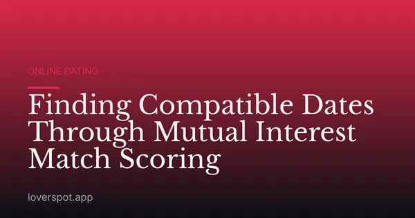 Finding Compatible Dates Through Mutual Interest Match Scoring