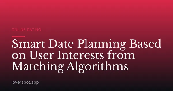 Smart Date Planning Based on User Interests from Matching Algorithms
