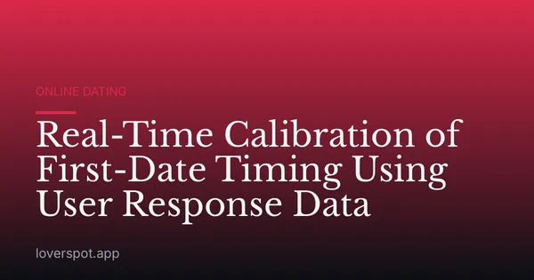 Real-Time Calibration of First-Date Timing Using User Response Data