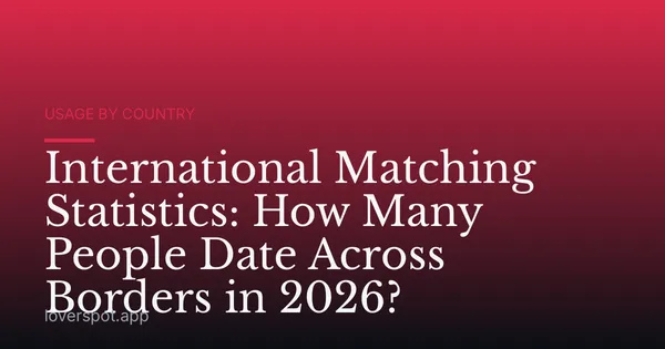 International Matching Statistics: How Many People Date Across Borders in 2026?